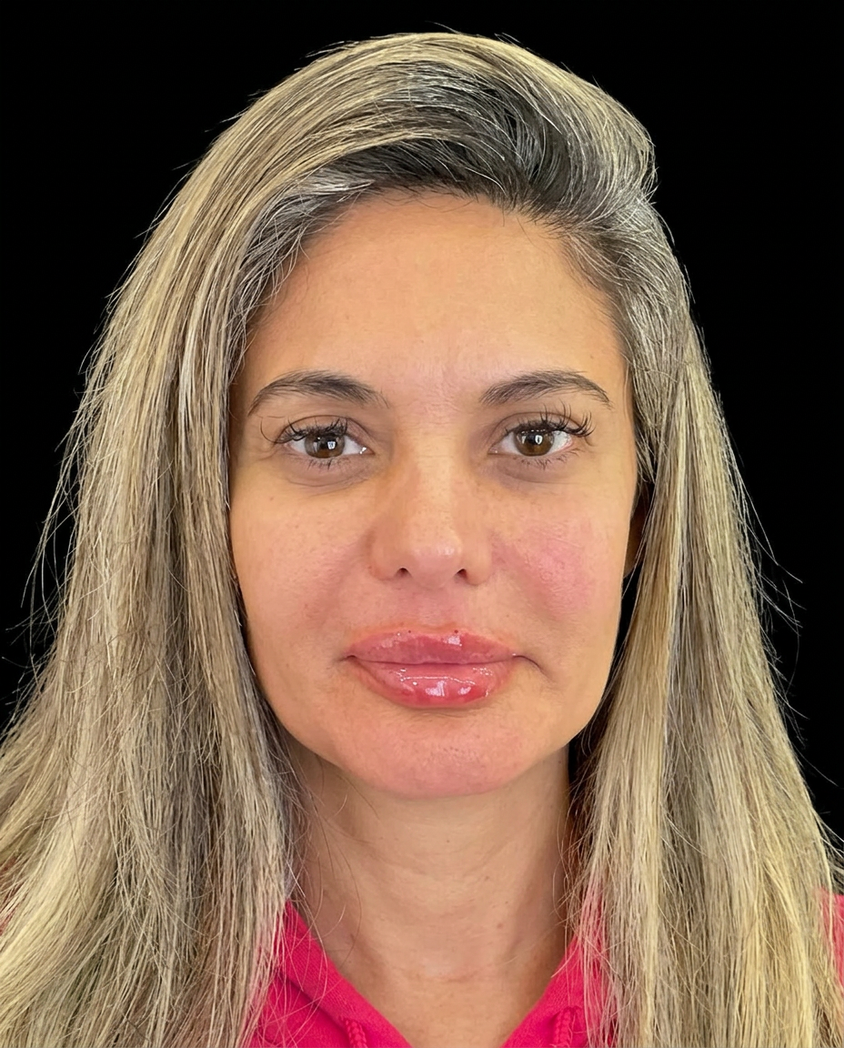 Depois do procedimento de Preenchimento Labial